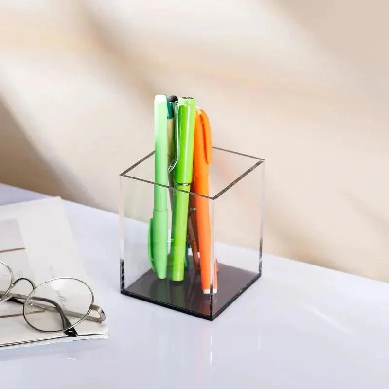Colourful Transparent Desk Pen Holder -  - #tag1#