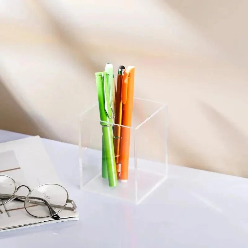Colourful Transparent Desk Pen Holder -  - #tag1#