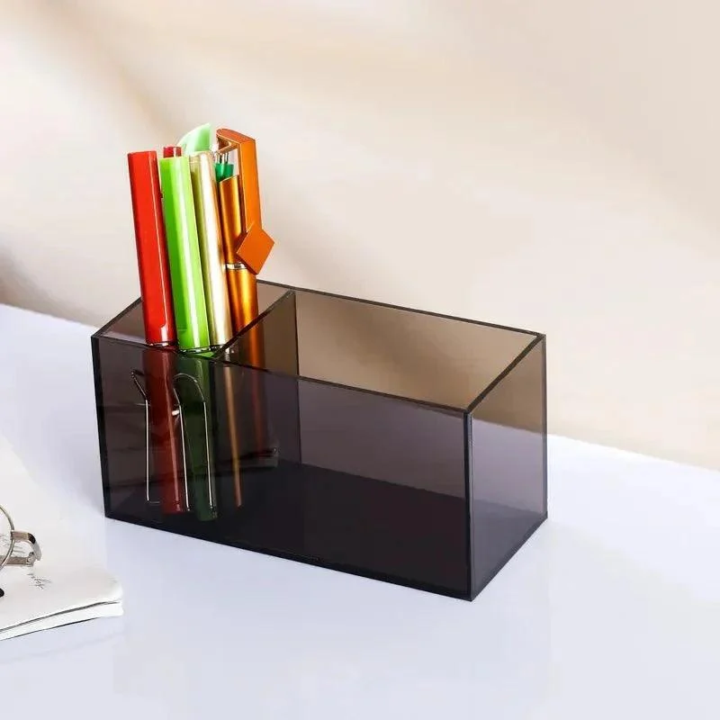 Colourful Transparent Desk Pen Holder -  - #tag1#
