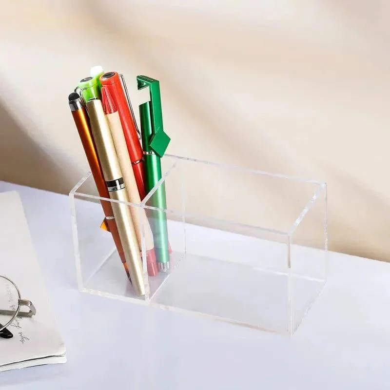 Colourful Transparent Desk Pen Holder -  - #tag1#
