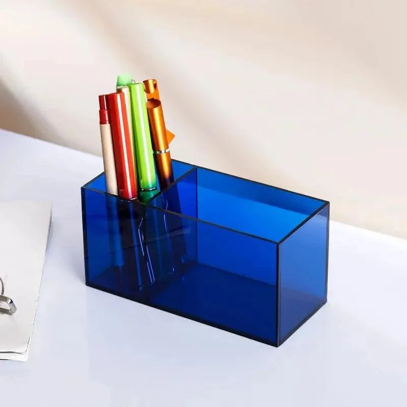 Colourful Transparent Desk Pen Holder -  - #tag1#