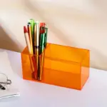 Colourful Transparent Desk Pen Holder tag1