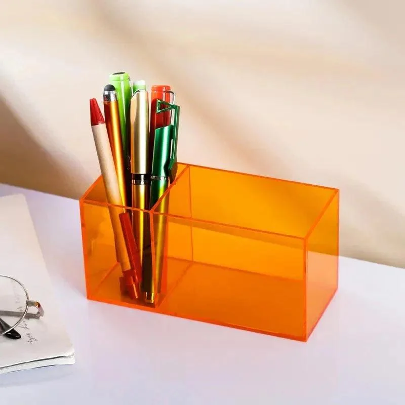 Colourful Transparent Desk Pen Holder -  - #tag1#