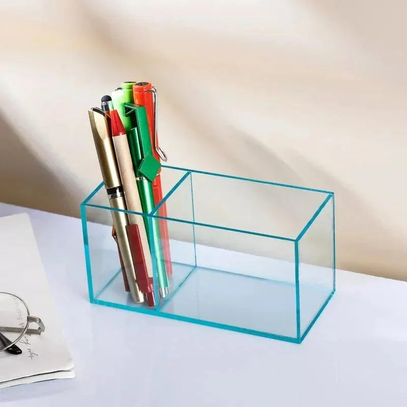 Colourful Transparent Desk Pen Holder -  - #tag1#