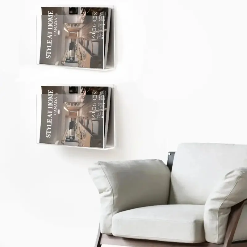 Colourful Wall Mounted Magazine Shelf tag1