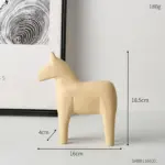 Colourful_Wooden_Horse_Statue_Home_Decor_-_-4163548 Colourful Wooden Horse Statue Home Decor