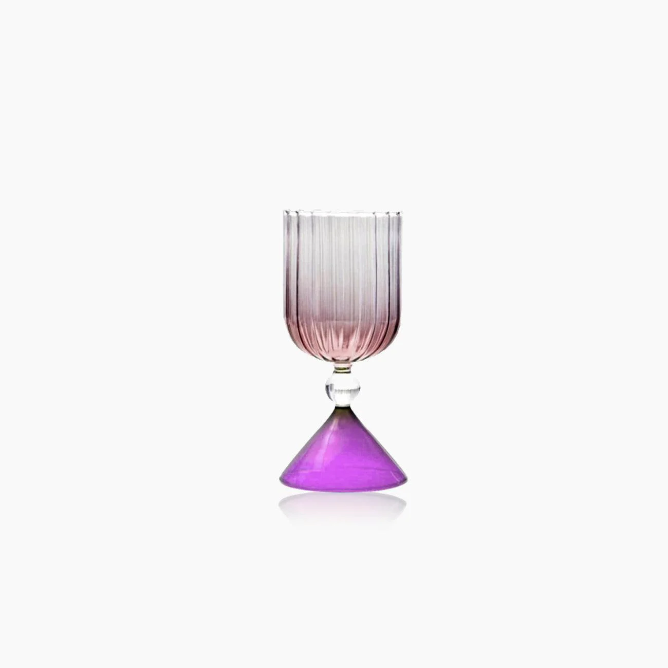 Colrful Cone Cocktail Glass -