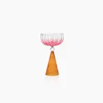 Colrful Cone Cocktail Glass