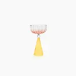 Colrful Cone Cocktail Glass