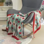 Comfortable Cosy Hearts Sofa Blanket tag1