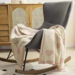 Comfortable Cosy Hearts Sofa Blanket tag1
