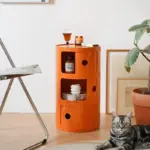 Componibili Style Barrel Storage Side Table