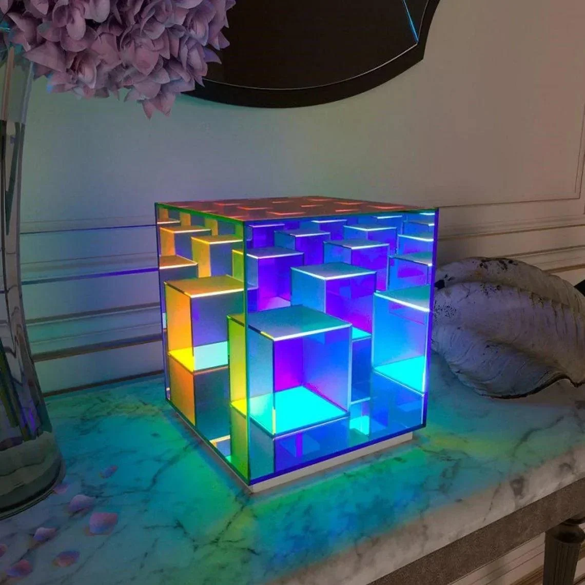 Concentric Cube Table Lamp -  - #tag1#