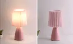 ConePleated Table Lamp LED Ceramic Milkshake Desk Lamp tag1