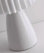 ConePleated Table Lamp LED Ceramic Milkshake Desk Lamp tag1