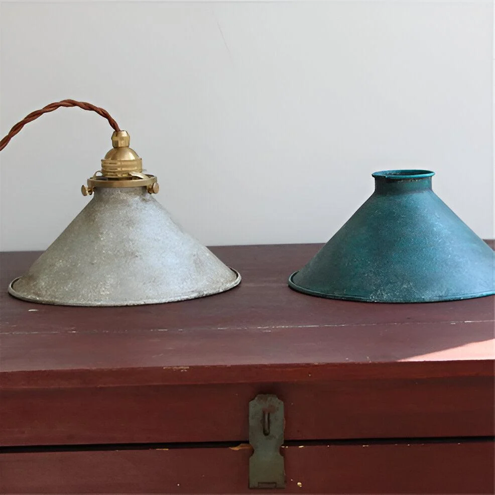 Conic pendant light - industrial light pendant - vintage hanging lamp -  - #tag1#