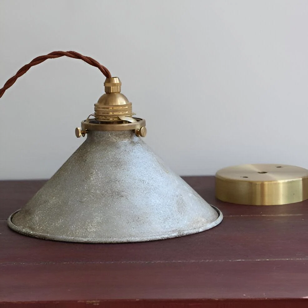 Conic pendant light - industrial light pendant - vintage hanging lamp -  - #tag1#