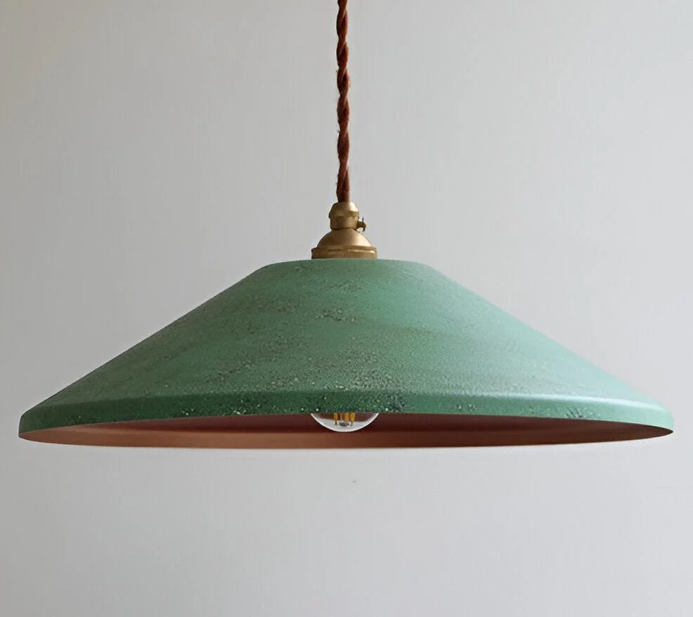Conic pendant light - industrial light pendant - vintage hanging lamp -  - #tag1#