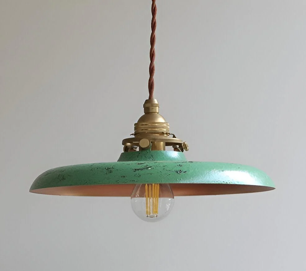 Conic pendant light - industrial light pendant - vintage hanging lamp -  - #tag1#