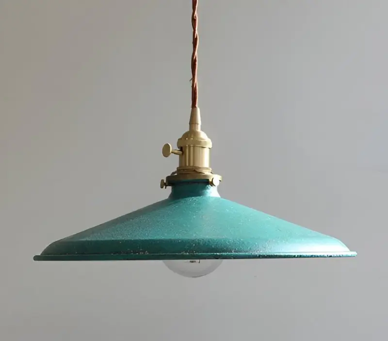 Conic pendant light industrial light pendant vintage hanging lamp tag1
