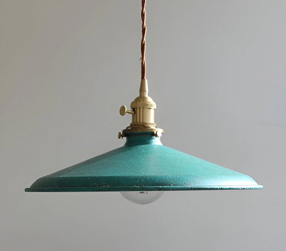 Conic pendant light - industrial light pendant - vintage hanging lamp -  - #tag1#