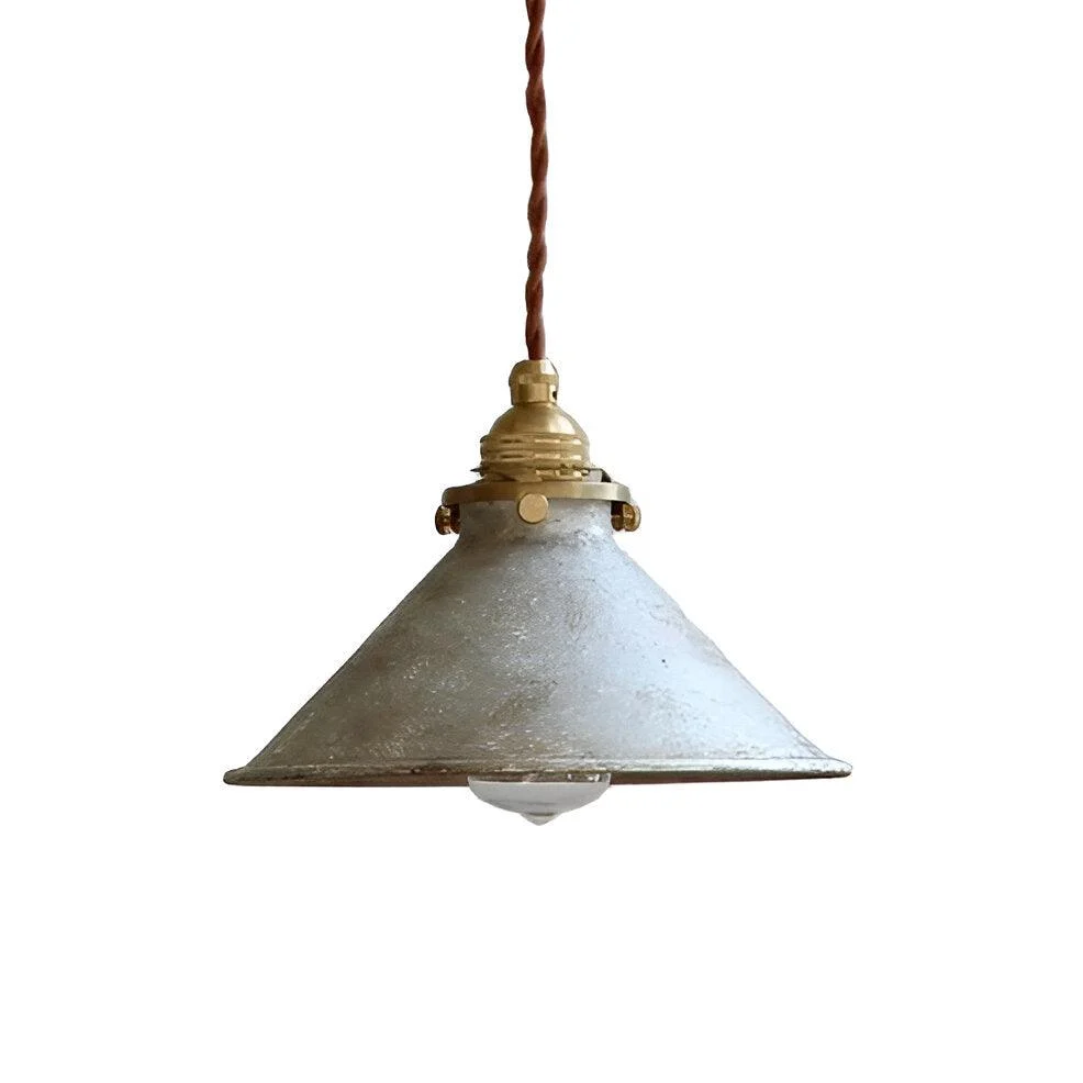 Conic pendant light - industrial light pendant - vintage hanging lamp -  - #tag1#
