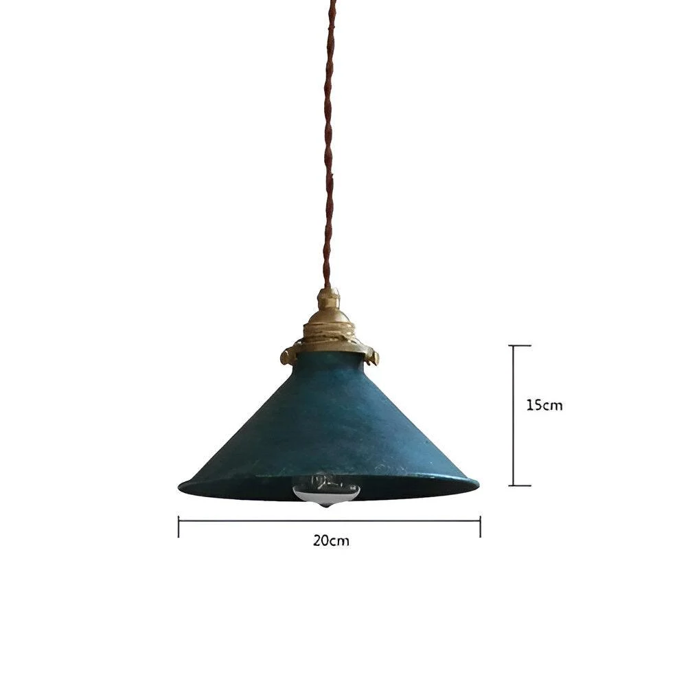 Conic pendant light - industrial light pendant - vintage hanging lamp -  - #tag1#