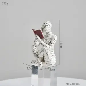 Contemplative Readers Modern Abstract Figurine