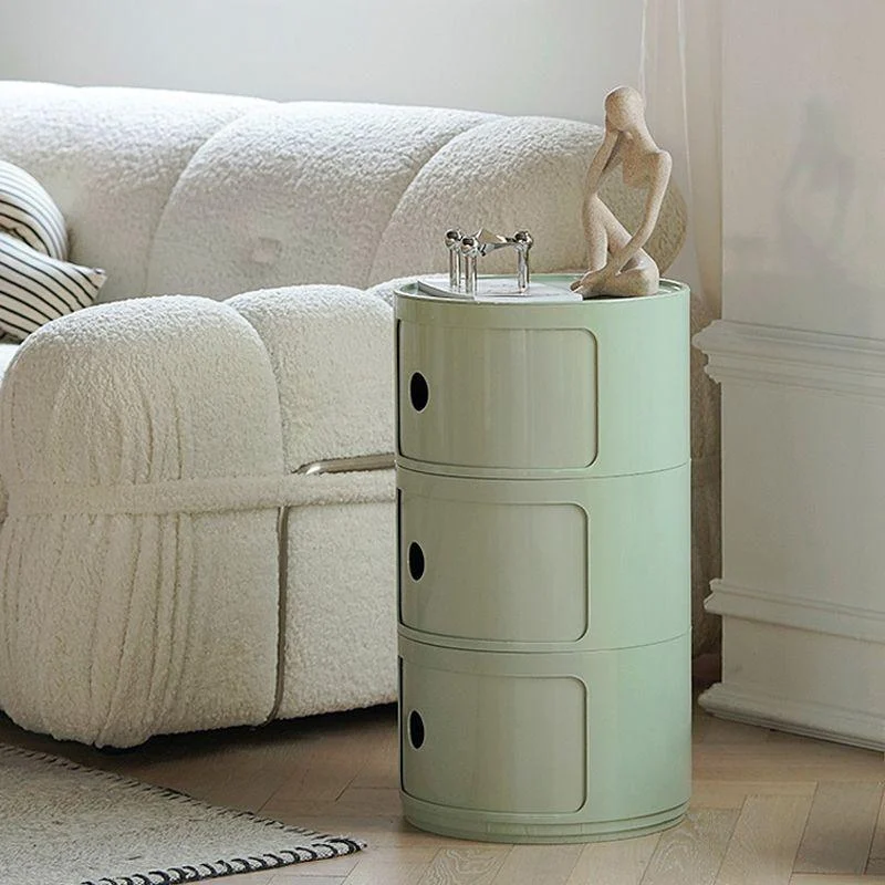 Contemporary Accent Table Bedside Table Bed Nightstand with Cabinets -  - #tag1#