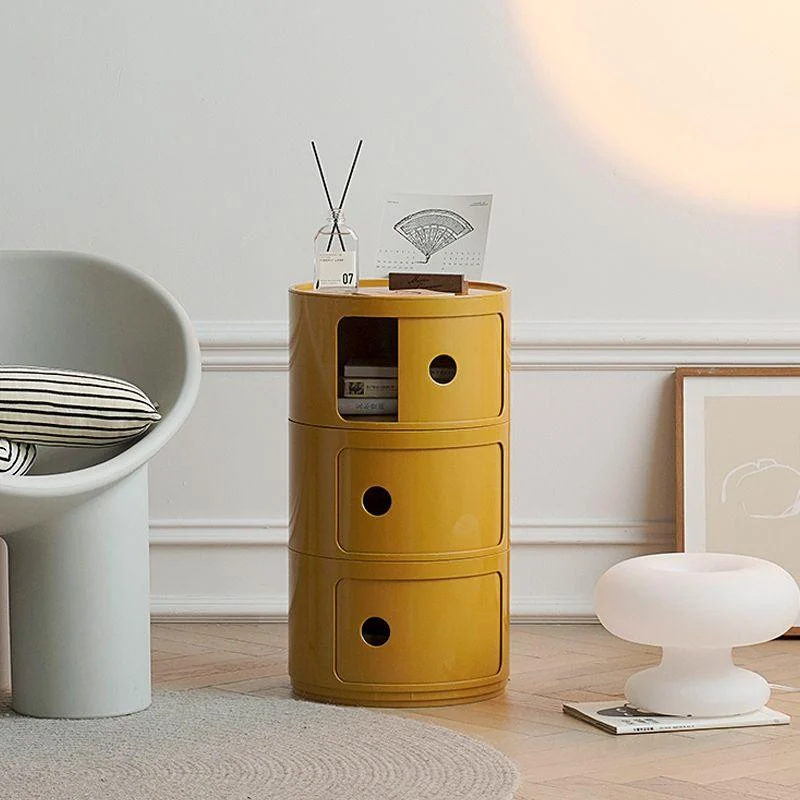 Contemporary Accent Table Bedside Table Bed Nightstand with Cabinets -  - #tag1#