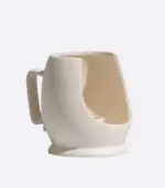 Contemporary Ceramic Candleholder Beige 11cm tag1
