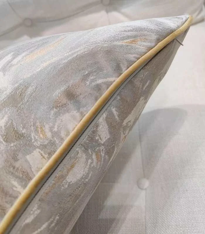 Contemporary Cushion Cover Beige Decorative Pillow Case 45x45cm -  - #tag1#