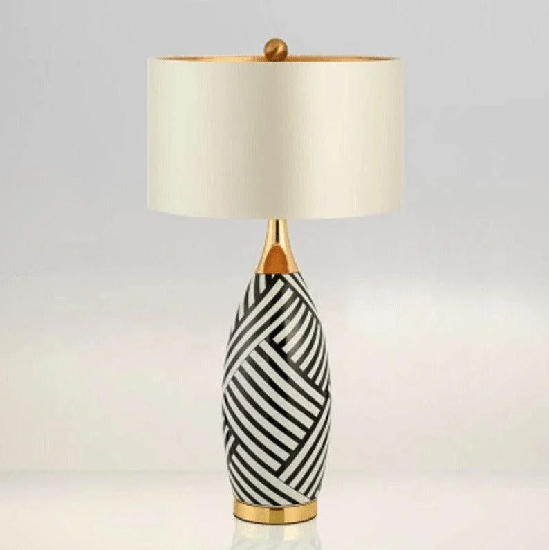 Contemporary Minimalist Ceramic Table Lamp - Illuminate Your Space with Style -