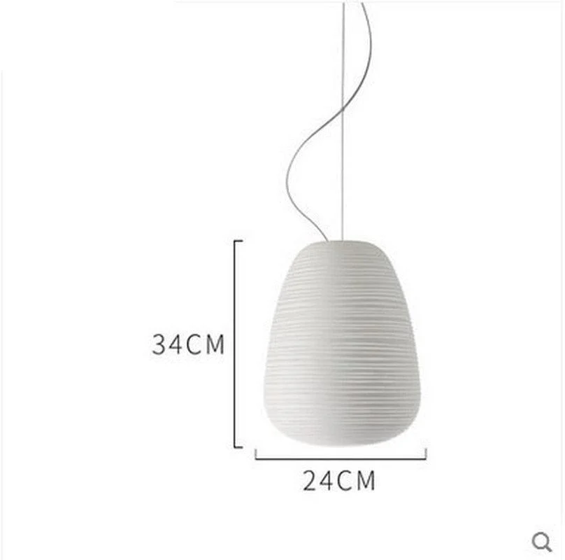 Contemporary Snow White Glass Pendant Lamp -  - #tag1#