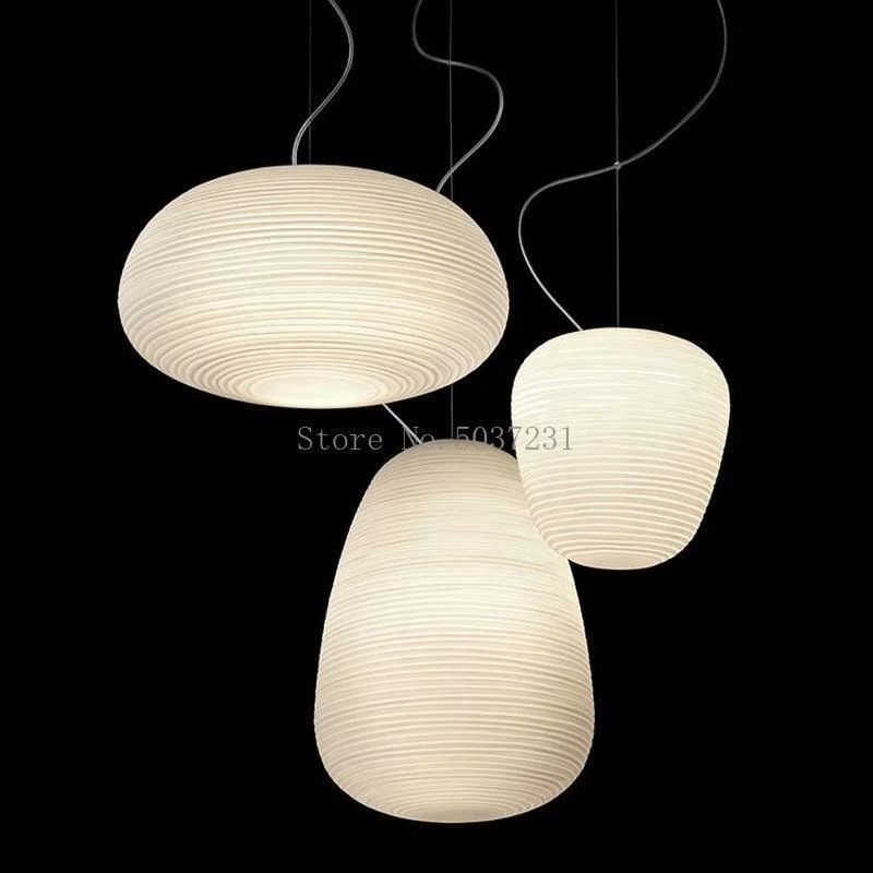 Contemporary Snow White Glass Pendant Lamp -  - #tag1#