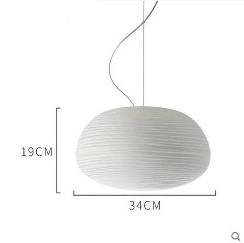 Contemporary Snow White Glass Pendant Lamp -  - #tag1#