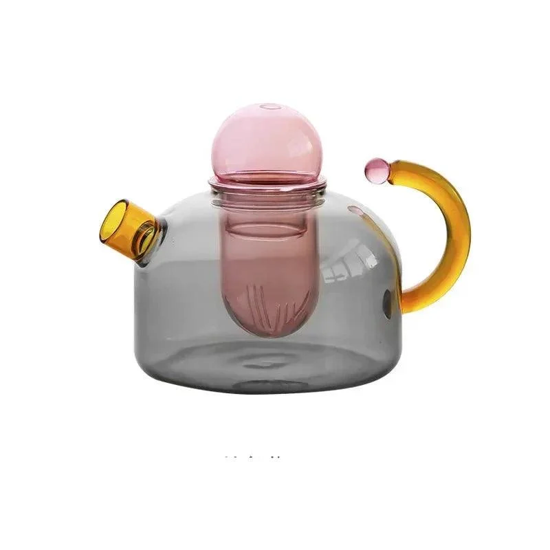 Contrasting Color Glass Tea Set -