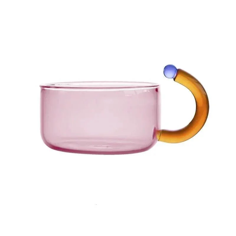 Contrasting Colour Translucent Kettle & Mug Set -  - #tag1#