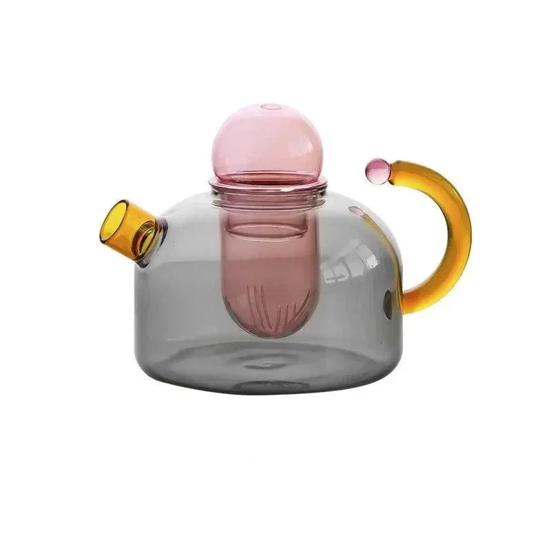 Contrasting Colour Translucent Kettle & Mug Set -  - #tag1#