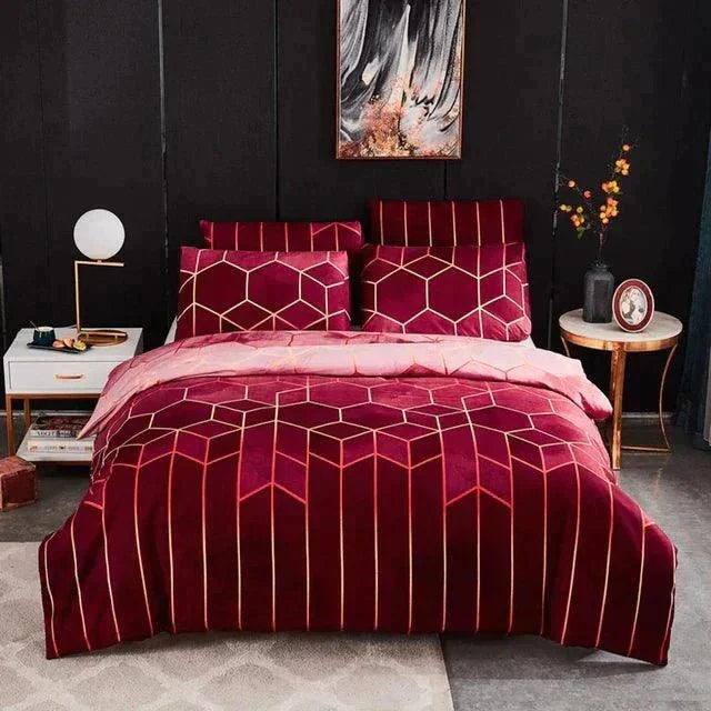 CoolComfort - Duvet cover with geometric pattern, cooling and breathable -  - #tag1#
