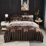 CoolComfort Duvet cover with geometric pattern cooling and breathable tag1