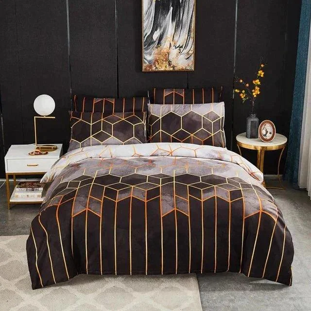 CoolComfort - Duvet cover with geometric pattern, cooling and breathable -  - #tag1#