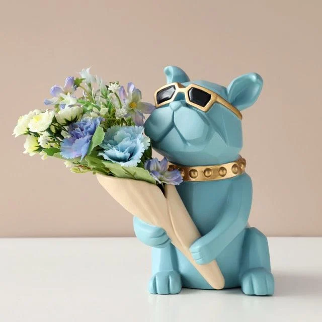 Cool Bulldog Statue Vase -  - #tag1#