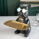 Cool French Bulldog Golden Tray tag1