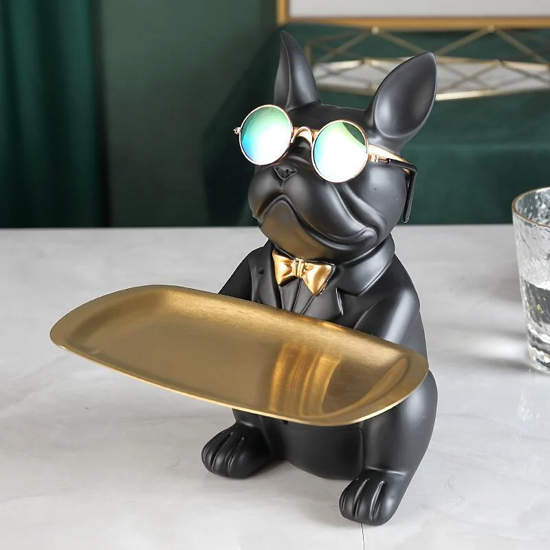 Cool French Bulldog Golden Tray -  - #tag1#