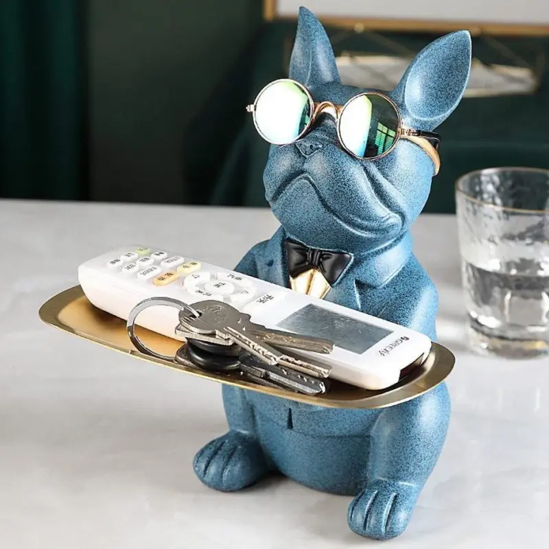 Cool French Bulldog Golden Tray tag1