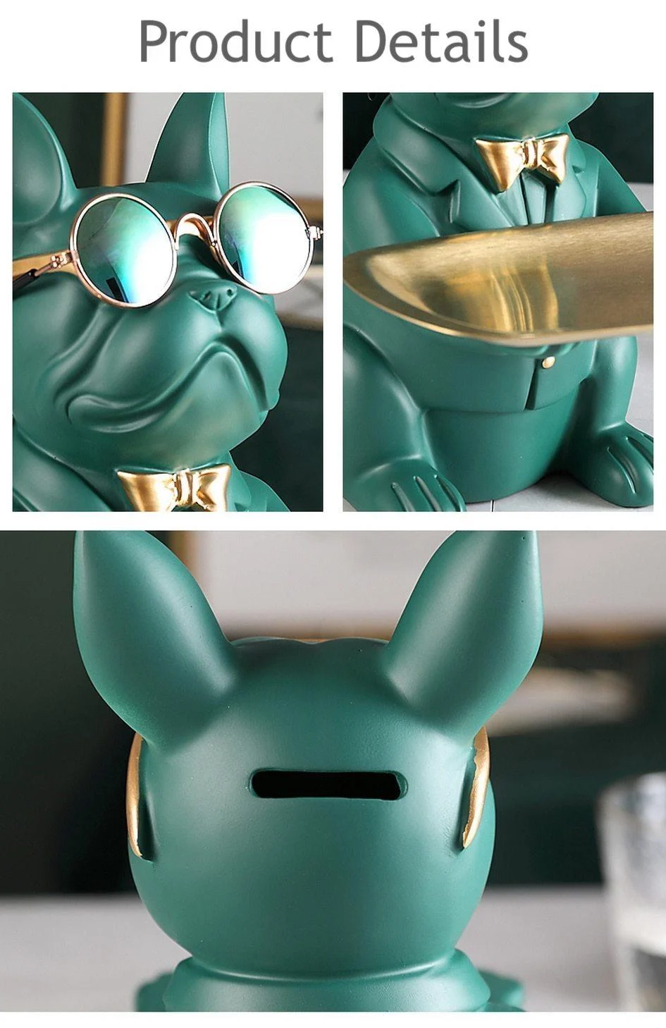 Cool French Bulldog Golden Tray -  - #tag1#