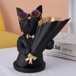 Cool Frenchie Statue Vase tag1