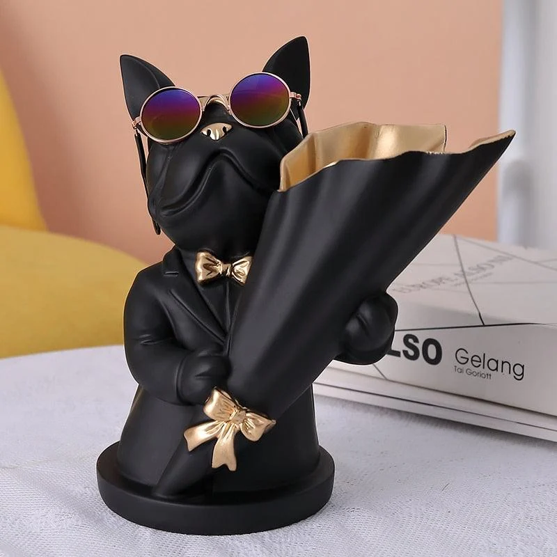 Cool Frenchie Statue Vase -  - #tag1#