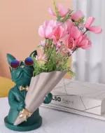 Cool Frenchie Statue Vase tag1